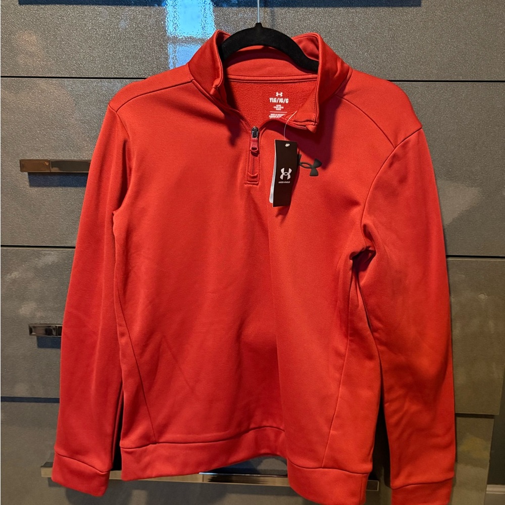 Under Armour Bold Red Fleece 1/4 Zip